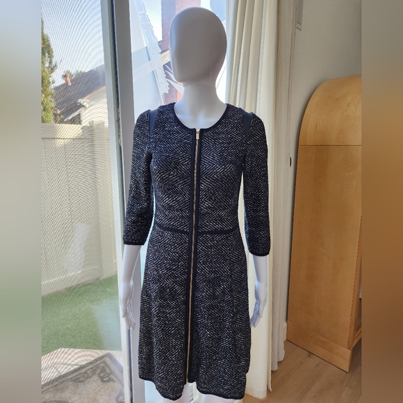 Ann Taylor MP Zipper Black/White Jacket Cardigan! - Picture 2 of 8